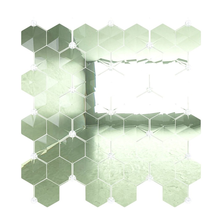 OXOWALL - OXO1M2 térelválasztó készlet - (TR04) víztiszta oliva 1 m2