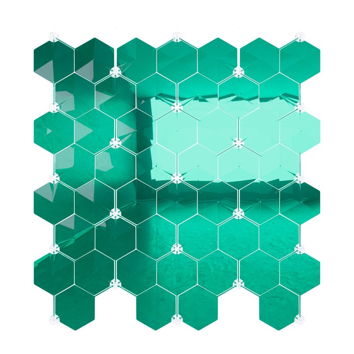 OXOWALL - OXO1M2 térelválasztó készlet - (TR05) víztiszta zöld 1 m2