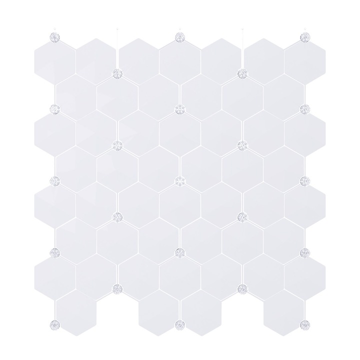 OXOWALL - OXO1M2 térelválasztó készlet - (OP01) opál fehér 1 m2