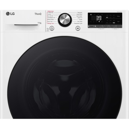Пералня LG F4WR711S2W, 11 кг, 1400 об/мин, Инверторен мотор, Wi-Fi, Бял