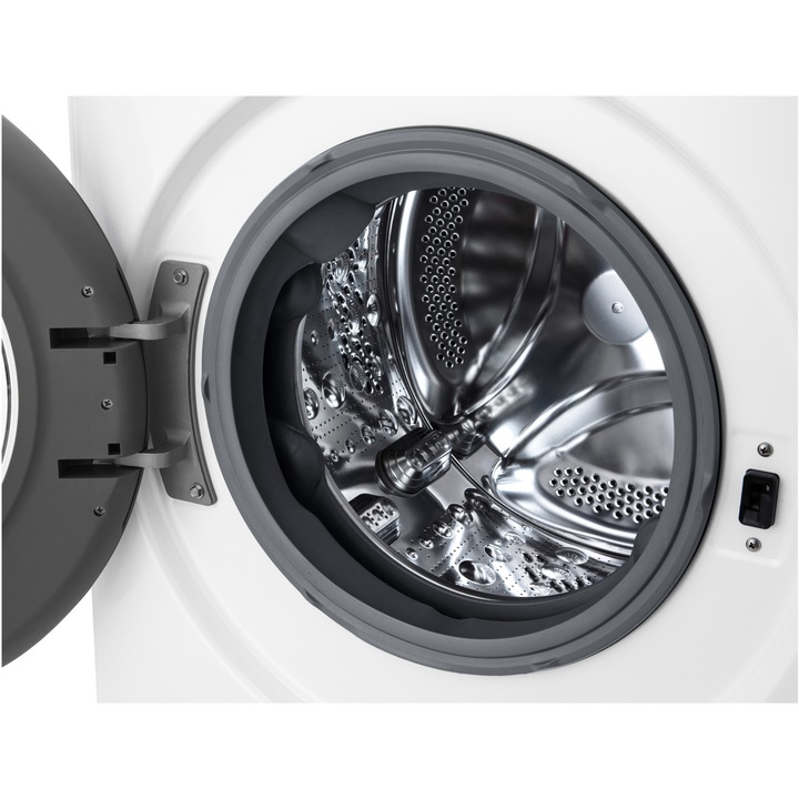 Masina de spalat rufe LG F4WR711S2W, 11 kg, 1400 rpm, Clasa A, Motor AI Direct Drive, WiFi, Smart Diagnosis, TurboWash, Alb