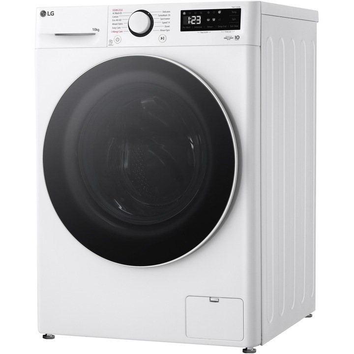 Masina de spalat rufe LG F4WR510S0W, 10 kg, 1400 rpm, Clasa A, Motor AI Direct Drive, TurboWash, Smart Diagnosis, Alb