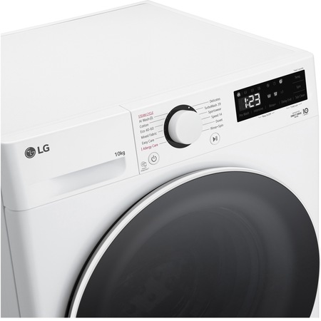 Masina de spalat rufe LG F4WR510S0W, 10.5 kg, 1400 rpm, Clasa A, Motor AI Direct Drive, TurboWash, Smart Diagnosis, Alb