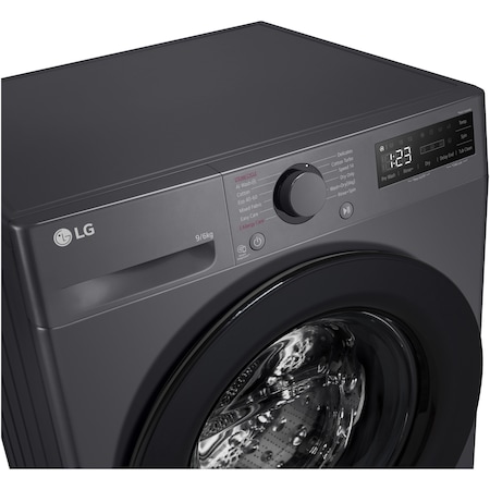 Masina de spalat rufe cu uscator LG F4DR509SBM, 9 kg Spalare, 6 kg Uscare, 1400 rpm, Clasa B, Motor Direct Drive, TurboWash, Negru