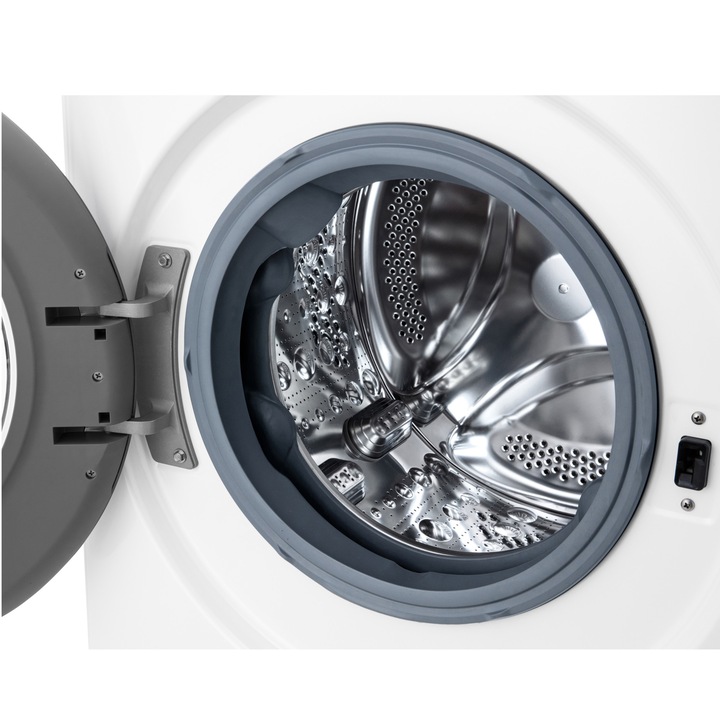 Masina de spalat rufe cu uscator LG F4DR509SBW, 9 kg Spalare, 6 kg Uscare, 1400 rpm, Clasa B, Motor Direct Drive, TurboWash, Alb