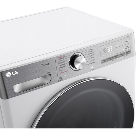 Masina de spalat rufe LG F4WR909P3W, 9 kg, 1400 rpm, Clasa A, Motor Direct Drive, WiFi ,TurboWash, Smart Diagnosis, Alb