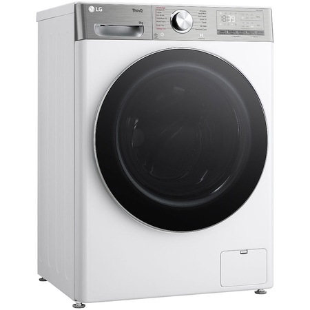 Masina de spalat rufe LG F2WR909P3W, 9 kg, 1200 rpm, Clasa A, Motor Direct Drive, Steam+, Smart Diagnosis, Alb