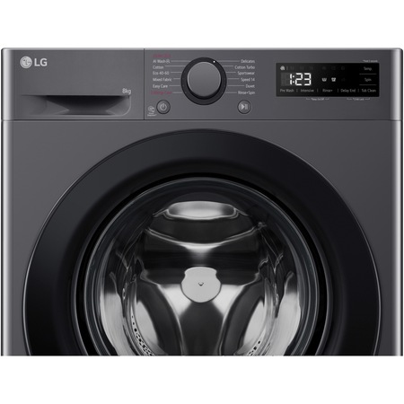 Пералня Slim LG F2WR508SBM, 8 кг, 1200 об./мин, Черен