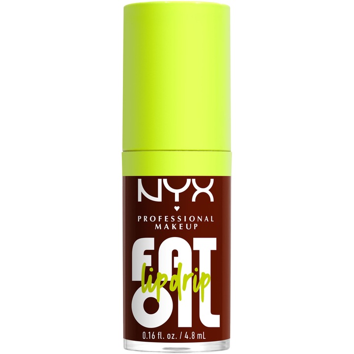 Luciu de buze NYX Professional Fat Oil Lip Drip, Status Update, 4.8 ml
