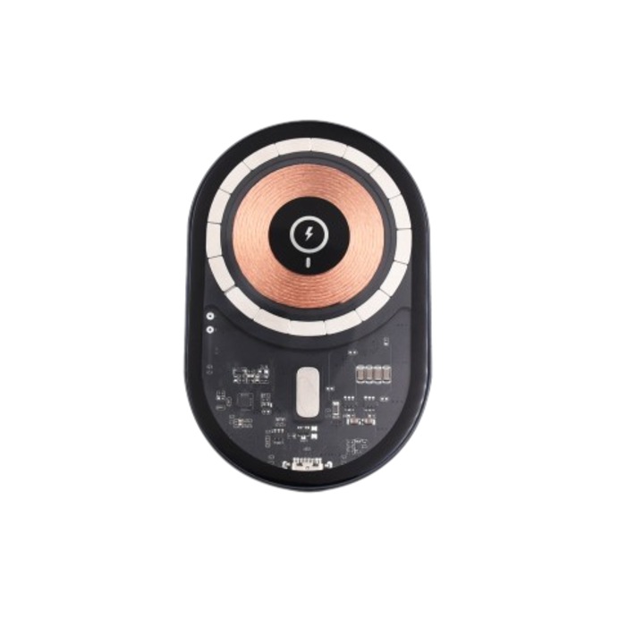 Vezeték nélküli autós töltő, rögzített üveg, 15 w QI, mágneses, iphone-hoz