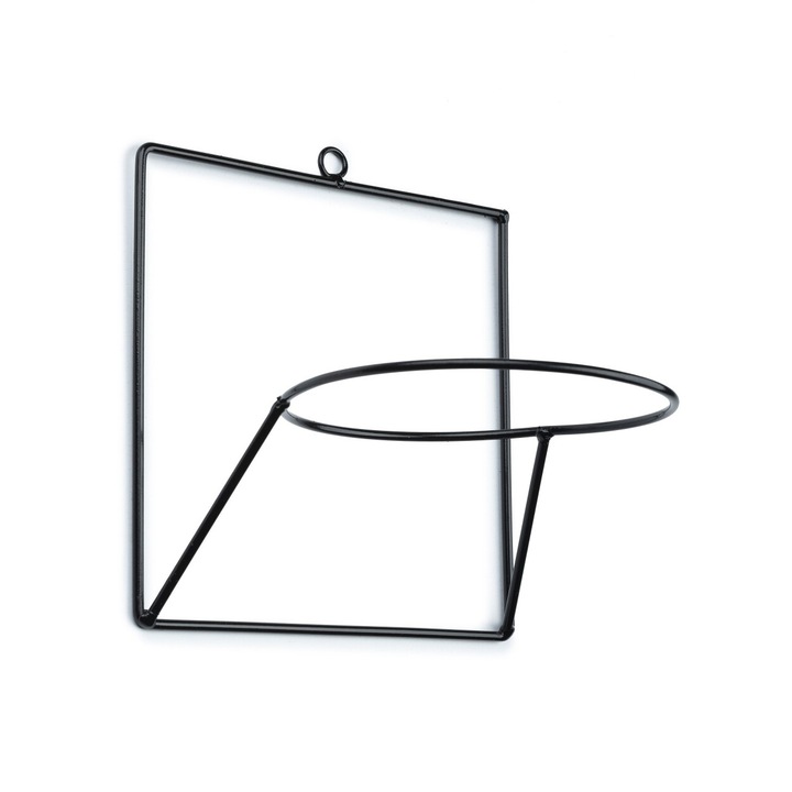 Tartó fekete LOFT fém fali edényekhez, Dastal