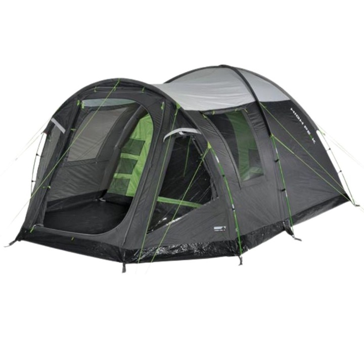 Cort camping High Peak Santiago 5.0, 5 személyes, vízállóság 4000 mm, 280x430cm, szürke