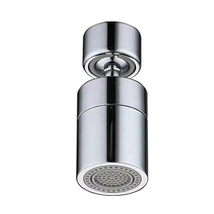 Aerator pivotant pentru robinet, Jeswo, Alama, Argintiu