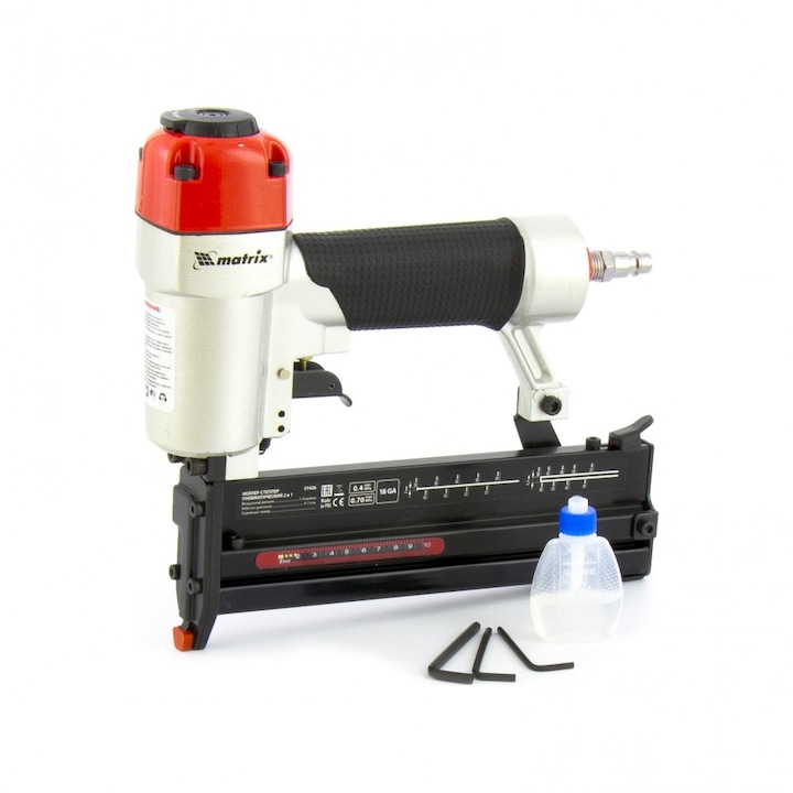 Ciocan pneumatic, MTX, pneumatic, 2 in 1, cuie 18GA, lungime 10-50 mm, cleme 18GA, lungime 25-40