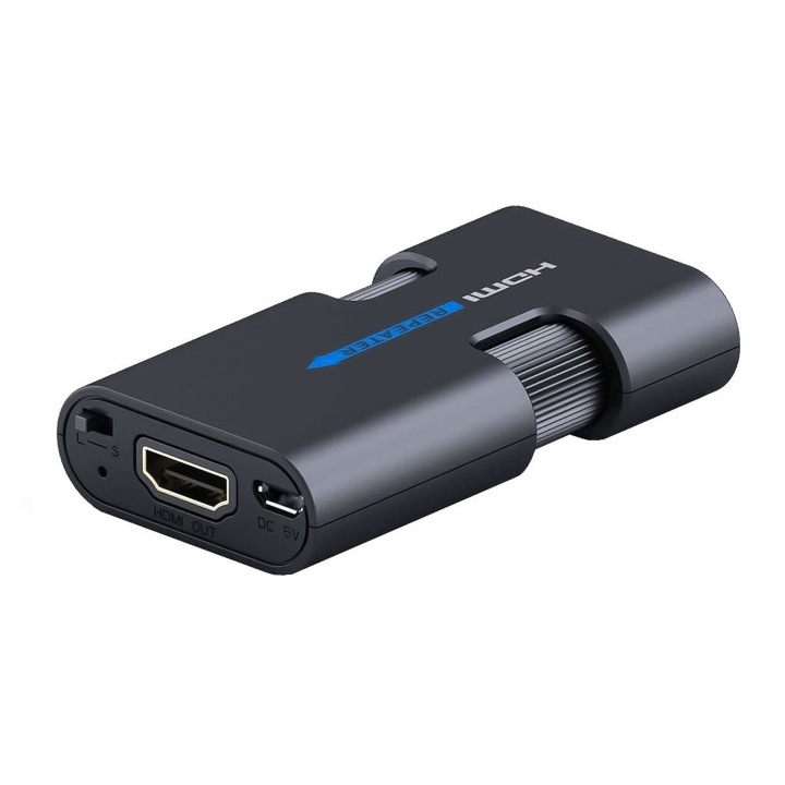 Extender HDMI cu amplificator, pana la 40m, 4Kx2K@30Hz, HDMI V2.0, PremiumCord, khrep03