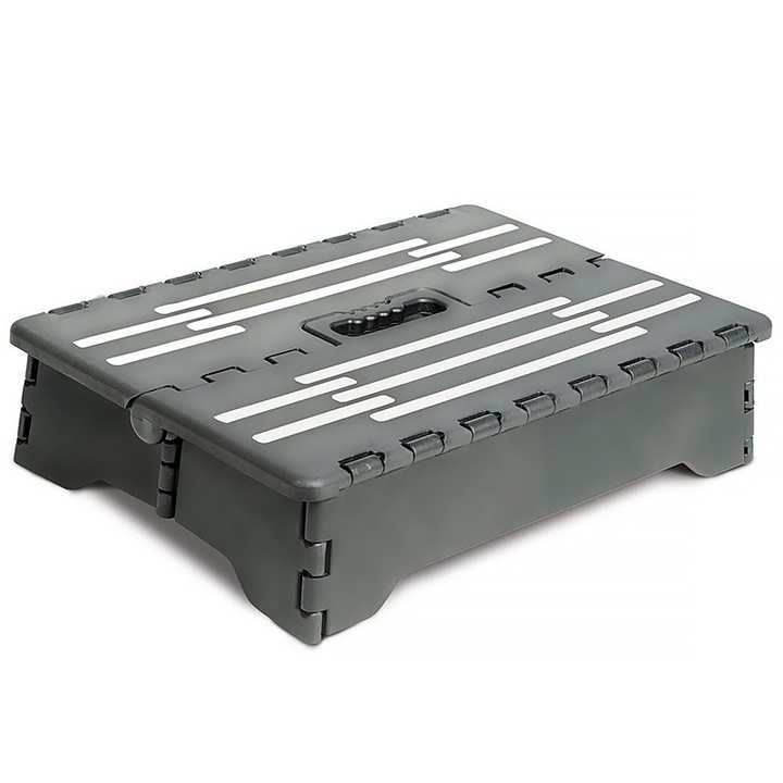 Сгъваем стол тип табуретка, sundiguer, 38x22x13 см, черен