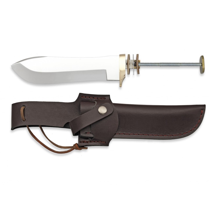 Set Teaca + Lama Cutit 3Cr13Mov din Inox de 12.8cm Steel 440 Albainox 31913-F