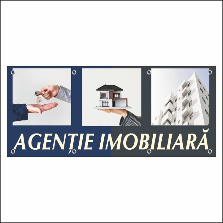 Banner MEDIA, "Agentie imobiliara" model 2, 250 x 100 cm