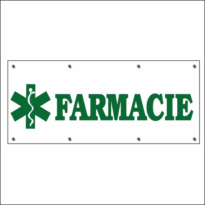 Banner MEDIA, "Farmacie" model 1, 250 x 100 cm