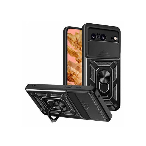 Husa Google Pixel 8 protectie camera Asteroid GSM CamShield Series, negru