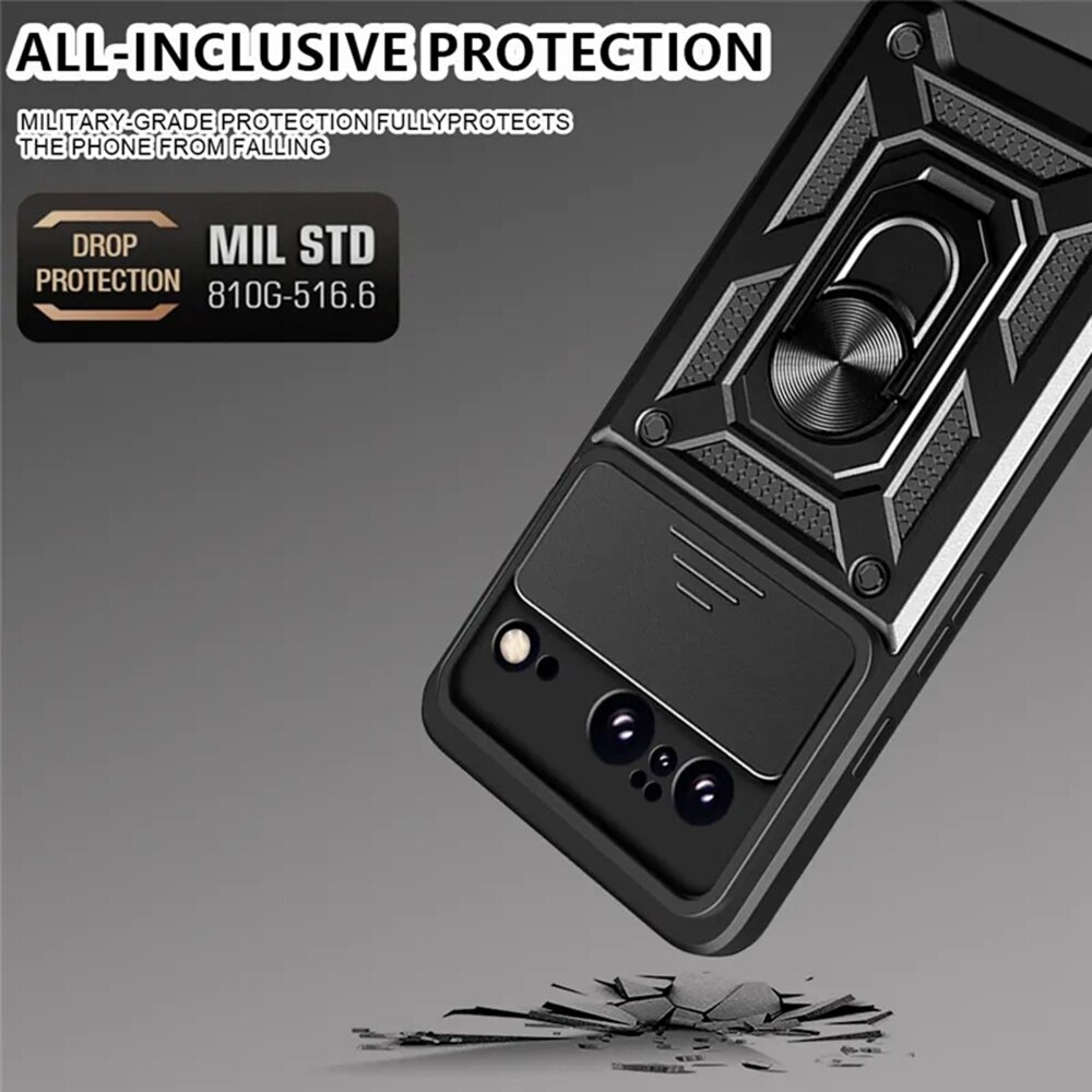 Husa Google Pixel 8 protectie camera Asteroid GSM CamShield Series, negru