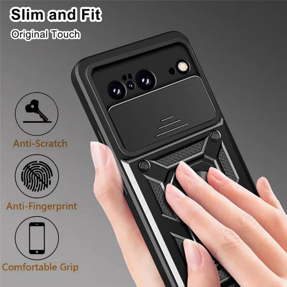 Husa Google Pixel 8 protectie camera Asteroid GSM CamShield Series, negru