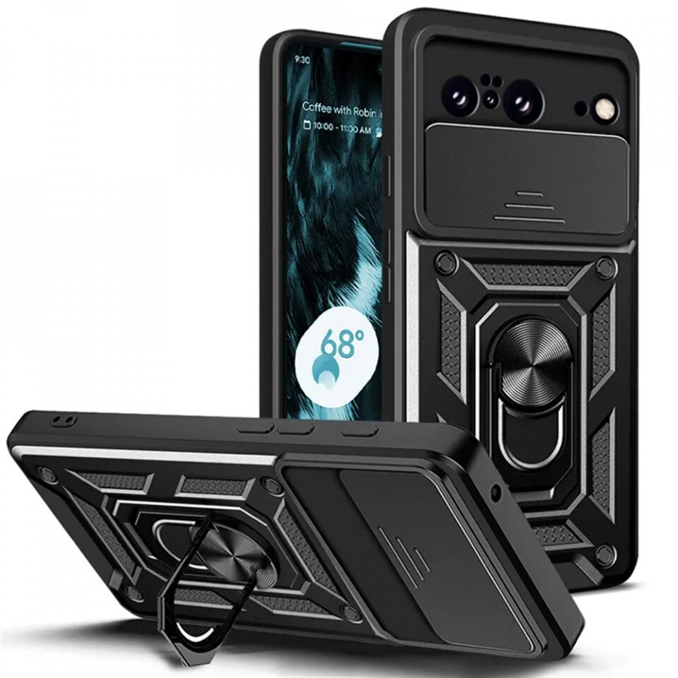 Husa Google Pixel 8 protectie camera Asteroid GSM CamShield Series, negru