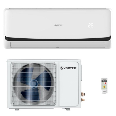 Aparat de aer conditionat cu inverter, VORTEX VAI-A1217FIW, 12.000BTU/h, Garantie 3 ani, control WI-FI, filtru cu ioni de argint, clasa racire A++, kit de instalare 3m inclus, alb