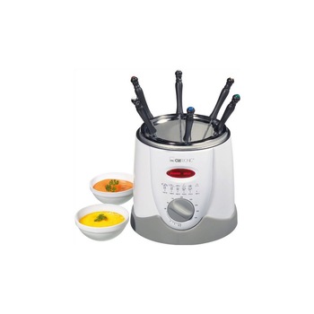 Friteuza cu set fondue Clatronic FFR2916, 900 W, 1 L, Alb Friteuza cu set fondue Clatronic FFR2916, 900 W, 1 L, Alb