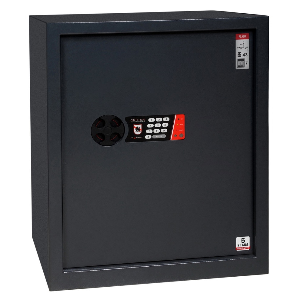 Seif standing de birou, inchidere electronica,Planet Safe R.60.E, 618 x 480 x 370 mm