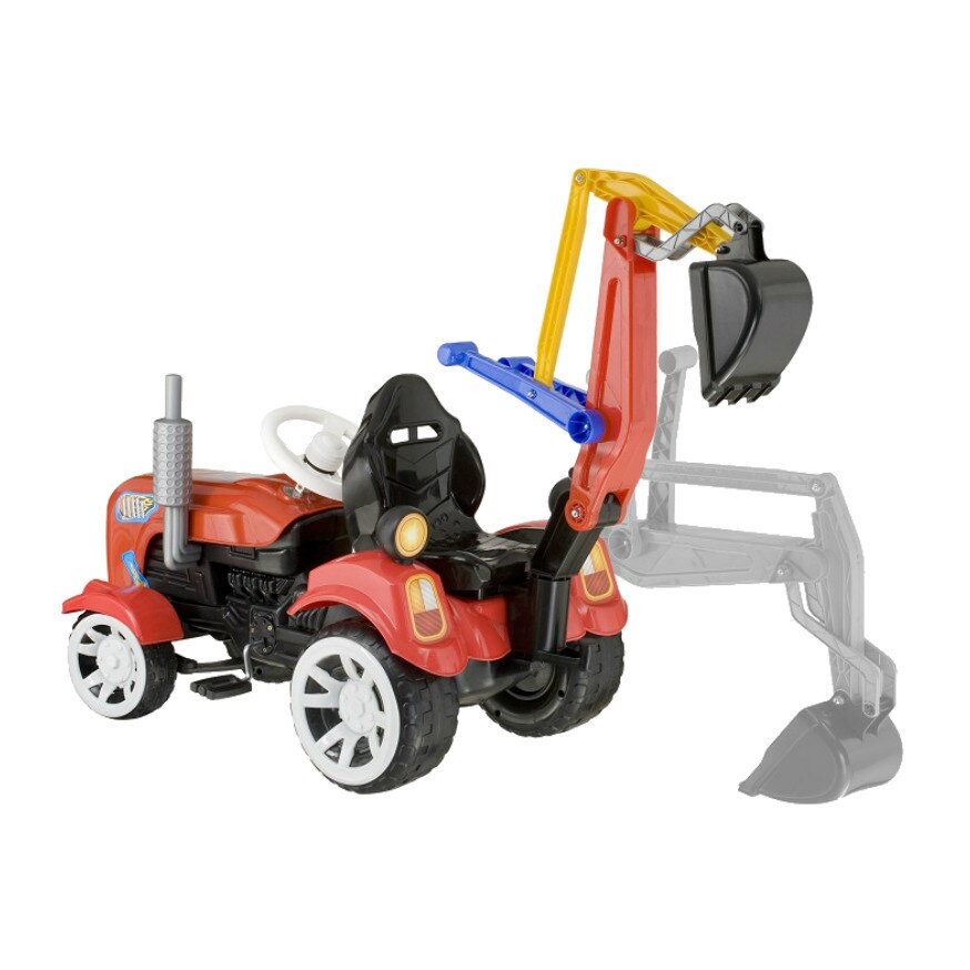 Tractor cu pedale cu excavator si remorca eMAG.ro