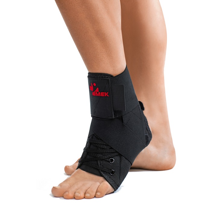 Glezniera, orteza glezna MEK® 9009 cu 6 intarituri din otel si sustinere reglabila, marime L