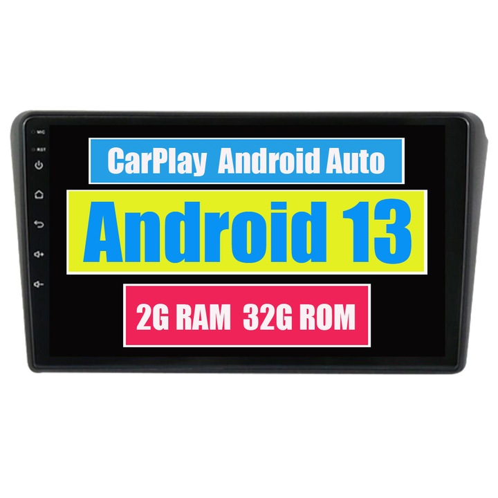 Навигация GPS за Toyota Avensis T25 2003-2008 CarPlay Android Auto Stereo Radio Bluetooth 2GB RAM, 32GB ROM / черен