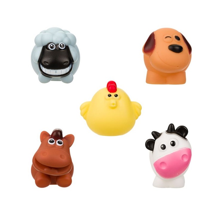 Haszonállat játék gyerek fürdőszobába, 5 darabos készlet, ATU-083949