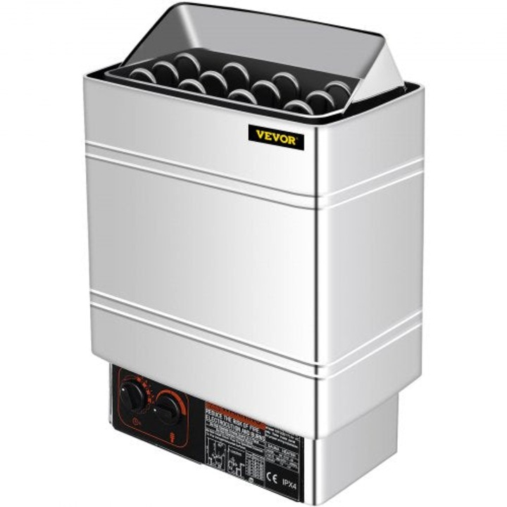 Cuptor pentru sauna cu control extern, putere de 9kw