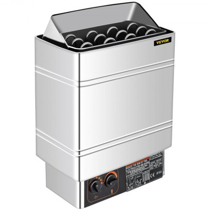 Cuptor pentru sauna, 9KW, din otel inoxidabil