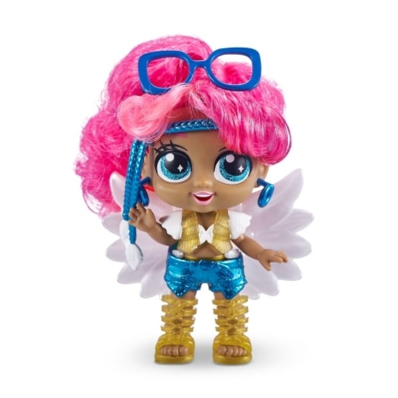 Bambola Itty Bitty Prettys Angel High Glow Goals Series 2 Con Ali Luminose E Accessori Sorpresa - Stacey Raver