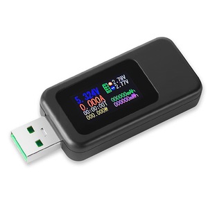 Tester USB 3 in 1, Chucai, Poate inregistra noua seturi de date de incarcare, curent, voltaj, putere, capacitate, Negru