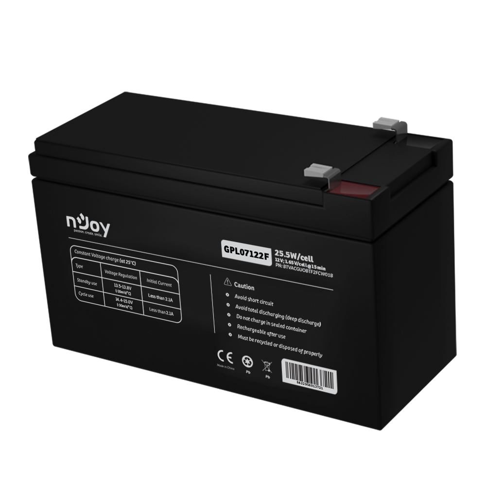 Baterie nJoy GPL07122F 12V 25.5W/celula - eMAG.ro
