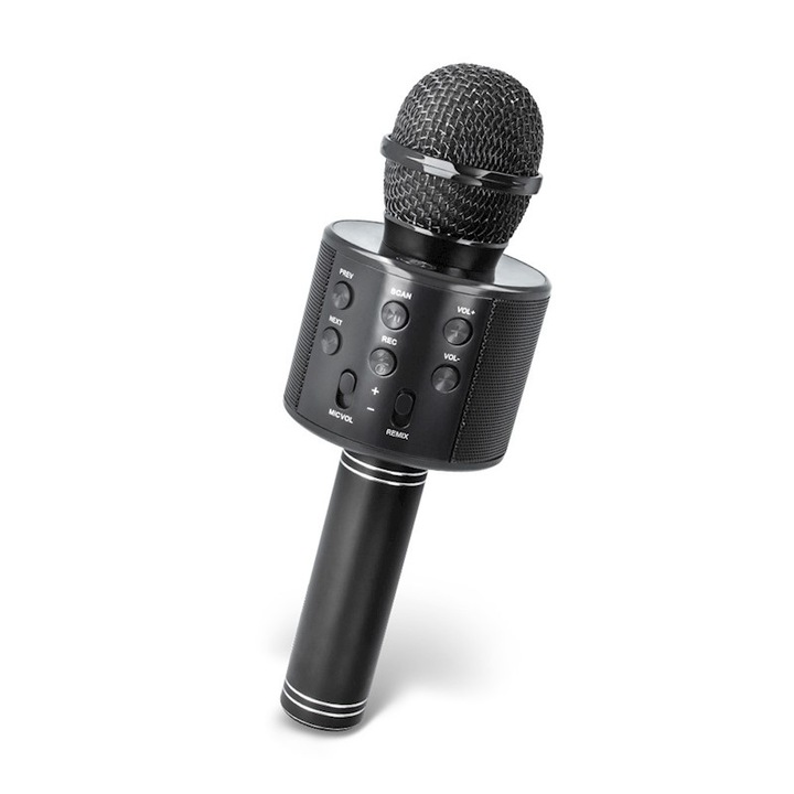 Maxlife Bluetooth микрофон с високоговорител (караоке) MX-300, черен
