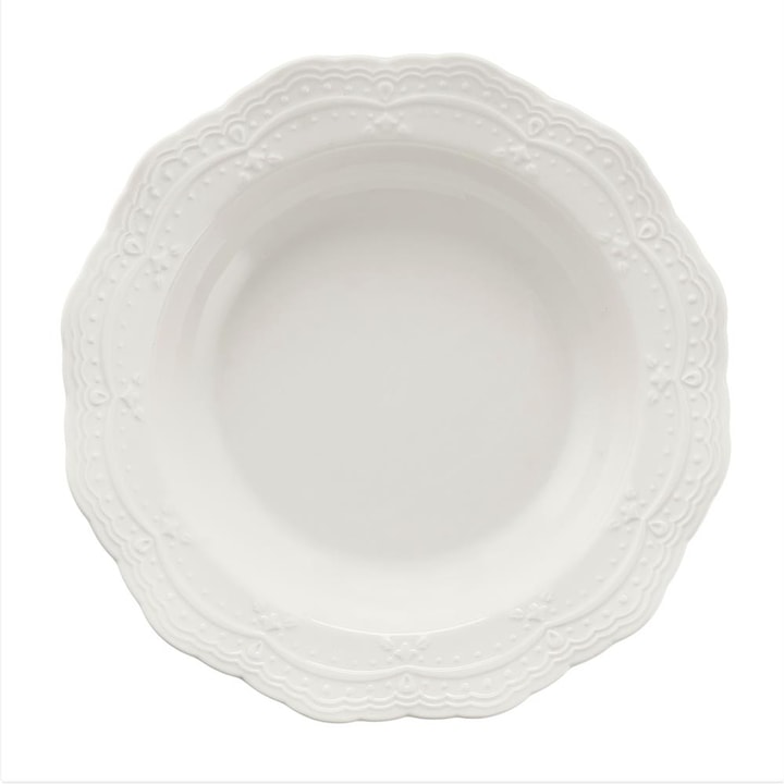 Farfurie adanca Aurelia, Villa Italia, Portelan, 21 cm, Alb
