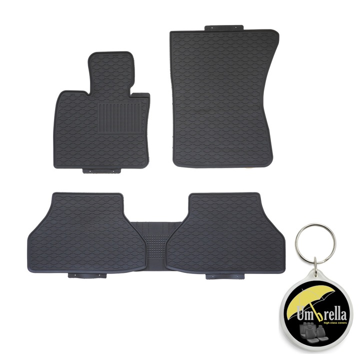 Комплект 5 броя гумени стелки Exclusive Line за Bmw X5 (E70) (2007-2013) и ключодържател Umbrella