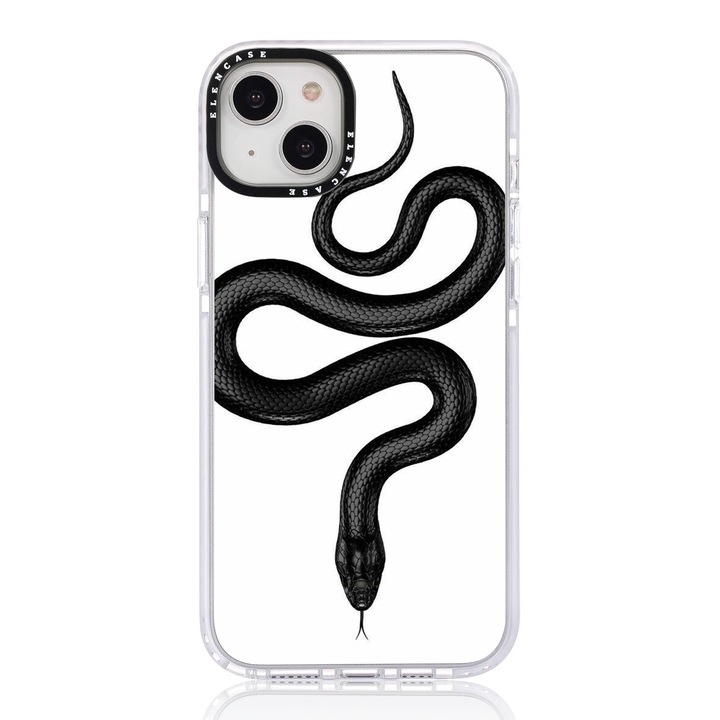 Защитен капак, за Apple iPhone 14 Pro Max, Elen Case Snake с бяла рамка
