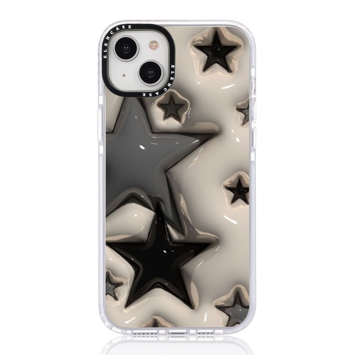 Защитен калъф, за Apple iPhone 13 Pro Max, Elen Case Star с бяла рамка