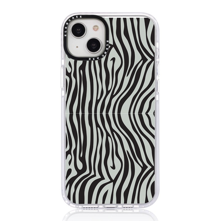 Защитен калъф, за Apple iPhone 14 Plus, Elen Case Zebra с бяла рамка