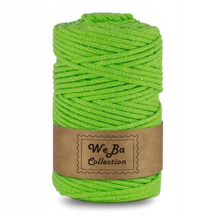 Памучен шнур, Weba, 5 мм, зелен