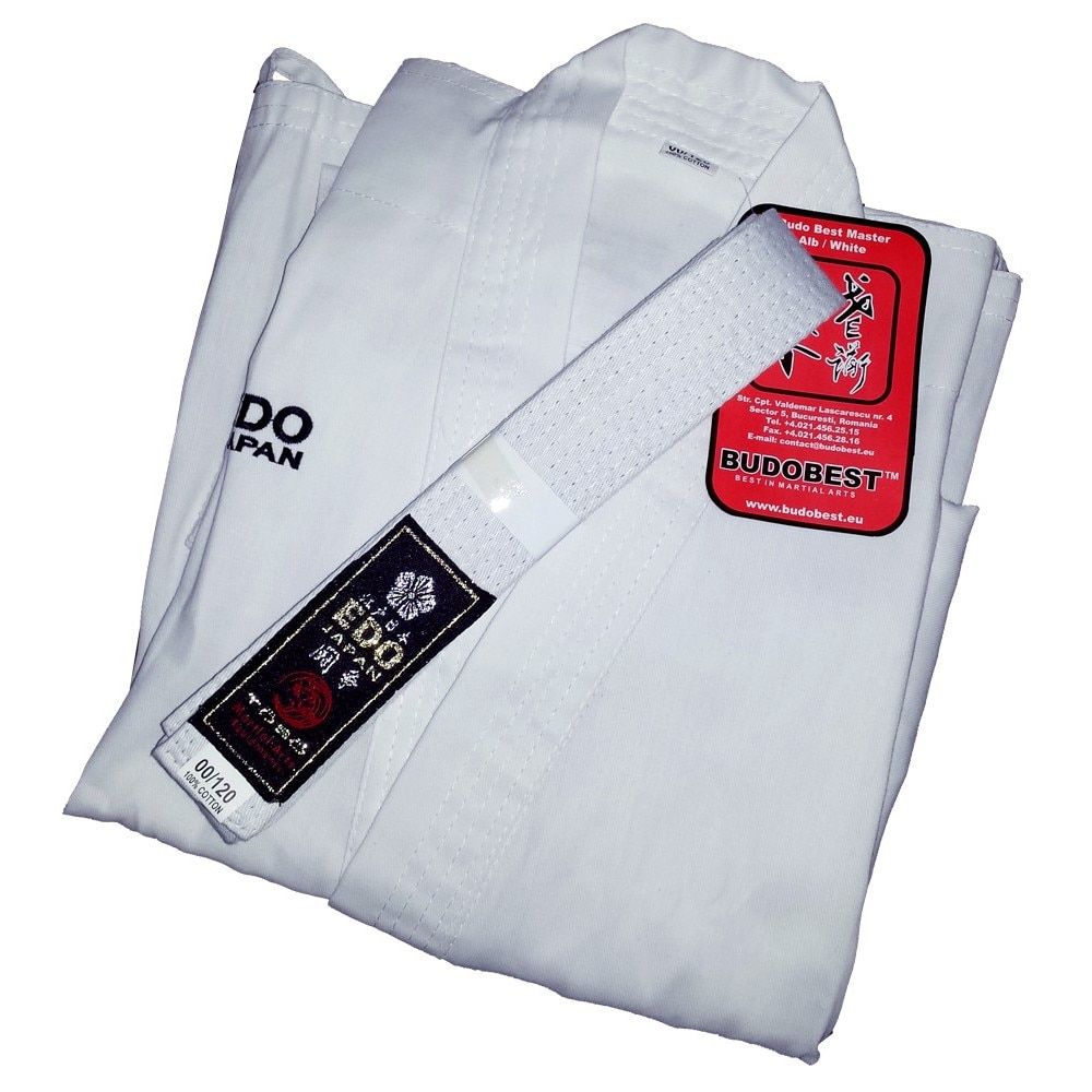 Karategi Edo Toso (cu centura) ExtraLight - 6 oz., Alb, XXXXXS