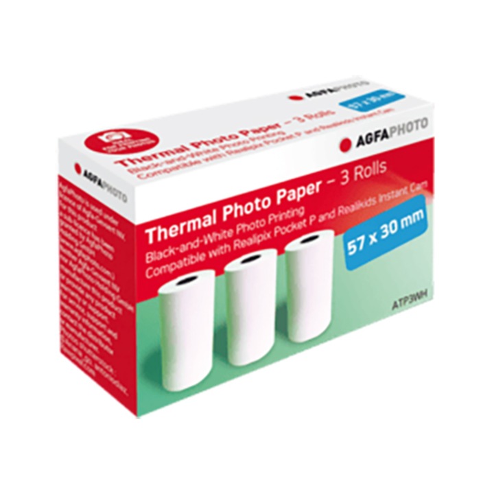 Hartie termica, Agfa, 3 role, Pentru dispozitivele ARKICBL si ARKICPK