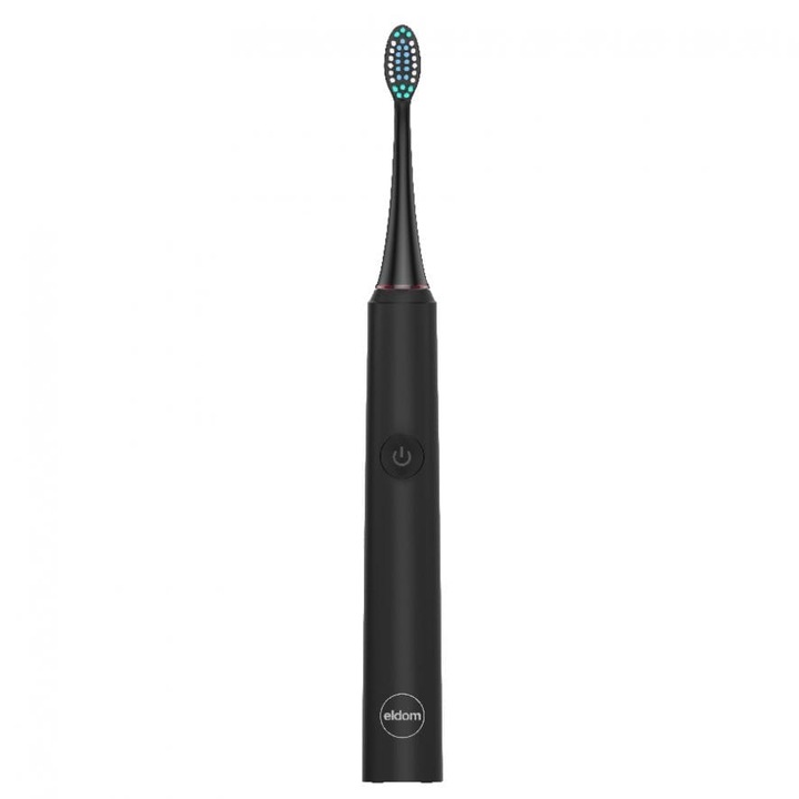 Periuta de dinti electrica, Eldom, ABS/Nylon, 31000-40000 vibratii/min, Negru
