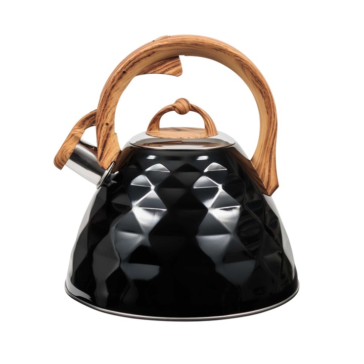 Lucy teáskanna, Promis, acél, 2,8 l, fekete